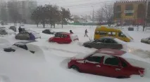 Весняний снігопад у Таллінні таллінні