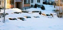 Весняний снігопад у Таллінні весняний