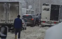Весняний снігопад у Таллінні весняний