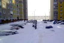 Весняний снігопад у Таллінні снігопад