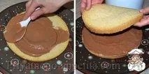 Бісквітний сметанний торт сметанний