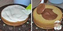 Бісквітний сметанний торт сметанний
