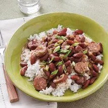 Страви з квасолі з рисом та овочами страви