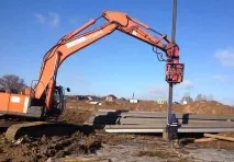 Буріння під шпунт глибина, занурення шпунта з лідерним бурінням, ціна шпунт