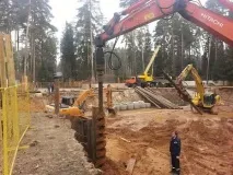 Буріння під шпунт глибина, занурення шпунта з лідерним бурінням, ціна занурення