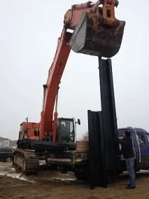 Буріння під шпунт глибина, занурення шпунта з лідерним бурінням, ціна буріння