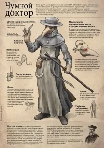Чумний доктор Plague Doctor костюм та маска доктора чуми доктор