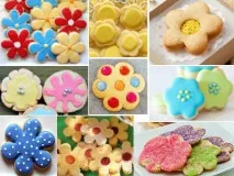 Ідеї для пікніка на природі печиво у вигляді квітів печиво
