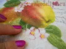 Як приклеїти великий мотив серветки без складок серветки
