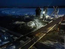 Як витягти позашляховик, що провалився під лід, розважальний портал витягти