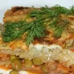 Картопля з фаршем у духовці фаршем