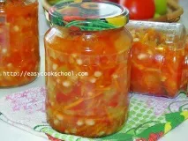Лечо з квасолею на зиму Фото, Легкі рецепти лечо