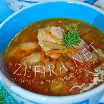 М’яна солянка з квасолею - Кулінарні рецепти люблячої дружини солянка