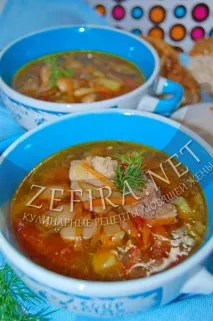 М’яна солянка з квасолею - Кулінарні рецепти люблячої дружини солянка