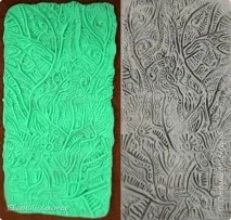 Новорічна куля з оксамитового пластику, приклад роботи з матеріалом. куля