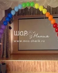 Оформлення кулями останнього дзвінка, прикраса кульками школи останнього