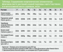 Особливості харчування бур’яну та озимої пшениці озимої