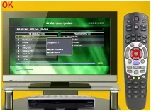 Переналаштування ресивера KAON B3001HDCO екрані