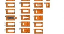 Схема порядкування цегли для печі схема