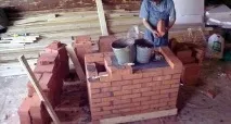 Схема порядкування цегли для печі печі