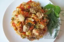 Тушкована капуста з куркою, Модна їжа тушкована