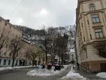 Біля підніжжя гори Капуцинів - квазіпішохідна зона Зальцбурга квазіпішохідна
