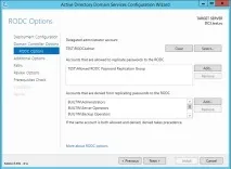 Установка контролера домену тільки для читання (RODC) на базі Windows 2012R2 (core), Нотатки тільки