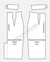 Спідниця олівець форма форма