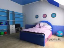 Дизайн спальні для хлопчика колір