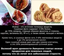 Інжир користь та шкода, калорійність інжиру