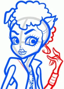 Як намалювати Монстр Хай Хаулін Вульф, Школа Monster High хаулін
