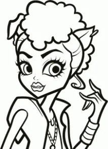 Як намалювати Монстр Хай Хаулін Вульф, Школа Monster High вульф