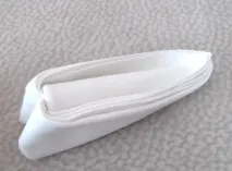 Як скласти серветку вгору