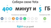 Тарифи Yota у місті Петропавлівськ-Камчатський - Yota послуги, тарифи, інтернет підтримка Yota місті