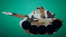 Танк (аплікація)шаблони та інструкції танк