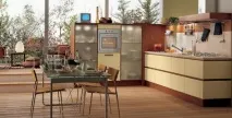 Гарні інтер’єри кухонь у бежево-коричневих тонах ( 40 фото) кухонь