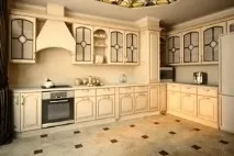 Гарні інтер’єри кухонь у бежево-коричневих тонах ( 40 фото) інтер