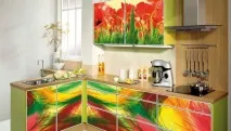 Наклейки на кухню на стіну, Ремонт та дизайн кухні своїми руками кухню