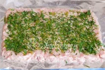 М’ясний рулет з макаронами. рулет