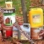 Обробка зрубу засоби обробки та способи їх нанесення обробки