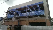 Облицювання фасаду автосервісу - фасадні роботи в Ростові-на-Дону облицювання