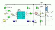 Охоронна система на основі лазера основі