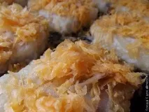 Пангасіус з льодом з духовки. льодом