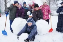 Перший сніг раптом прийшов, перший сніг» (фотозамальовка) сніг