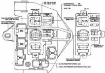 Запобіжники та реле Toyota Mark 2 90, Base-ex mark