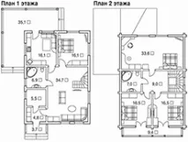 Проект «Переліски», Проекти будинків від 150 до 249 м² переліски