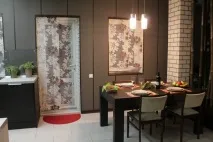 Простора кухня з оригінальним дизайном, Розкіш та затишок. оригінальним
