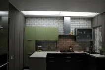 Простора кухня з оригінальним дизайном, Розкіш та затишок. дизайном