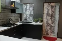 Простора кухня з оригінальним дизайном, Розкіш та затишок. кухня