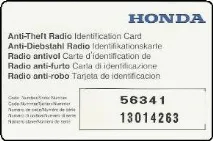 Розблокування штатної магнітоли Honda розблокування
